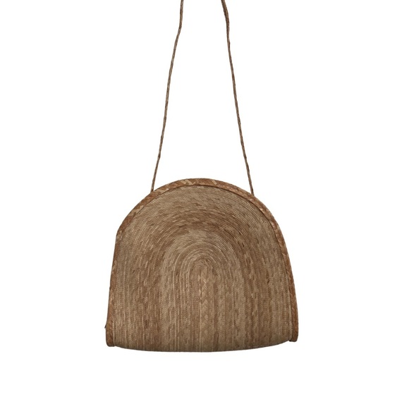 Brand New Large Elegant Tan Woven Shoulder crossbody Bag - Picture 3 of 9